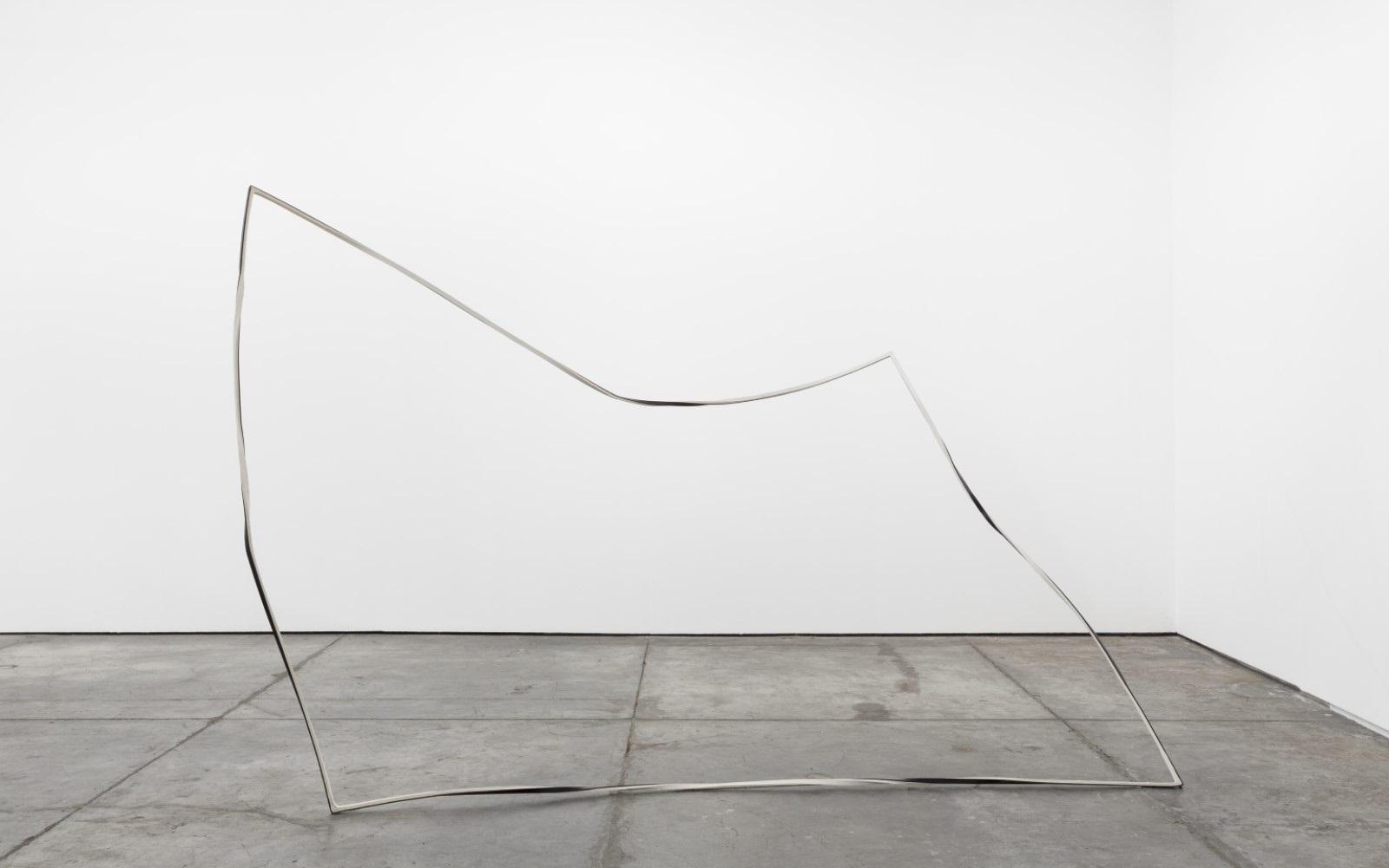 BRUNO CIDRA Untitled, 2016 Iron and paper 180 x 450 x 80 cm